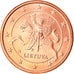Litwa, 1 Centime, 2015, MS(64), Miedź platerowana stalą