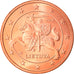 Lithuania, 5 Euro Cent, 2015, MS(64), Copper Plated Steel