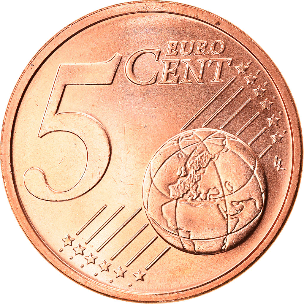 Lithuania, 5 Euro Cent, 2015, UNZ+, Copper Plated Steel