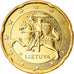 Lithuania, 20 Euro Cent, 2015, UNZ, Nordic gold