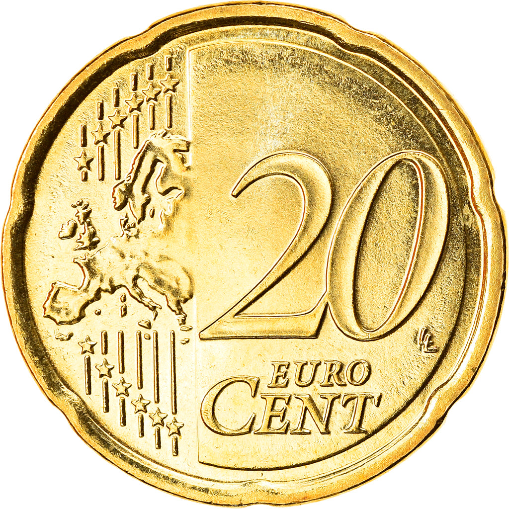Lituânia, 20 Euro Cent, 2015, MS(63), Nordic gold