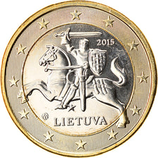 Lituania, 1 Euro, 2015, SPL, Bi-metallico