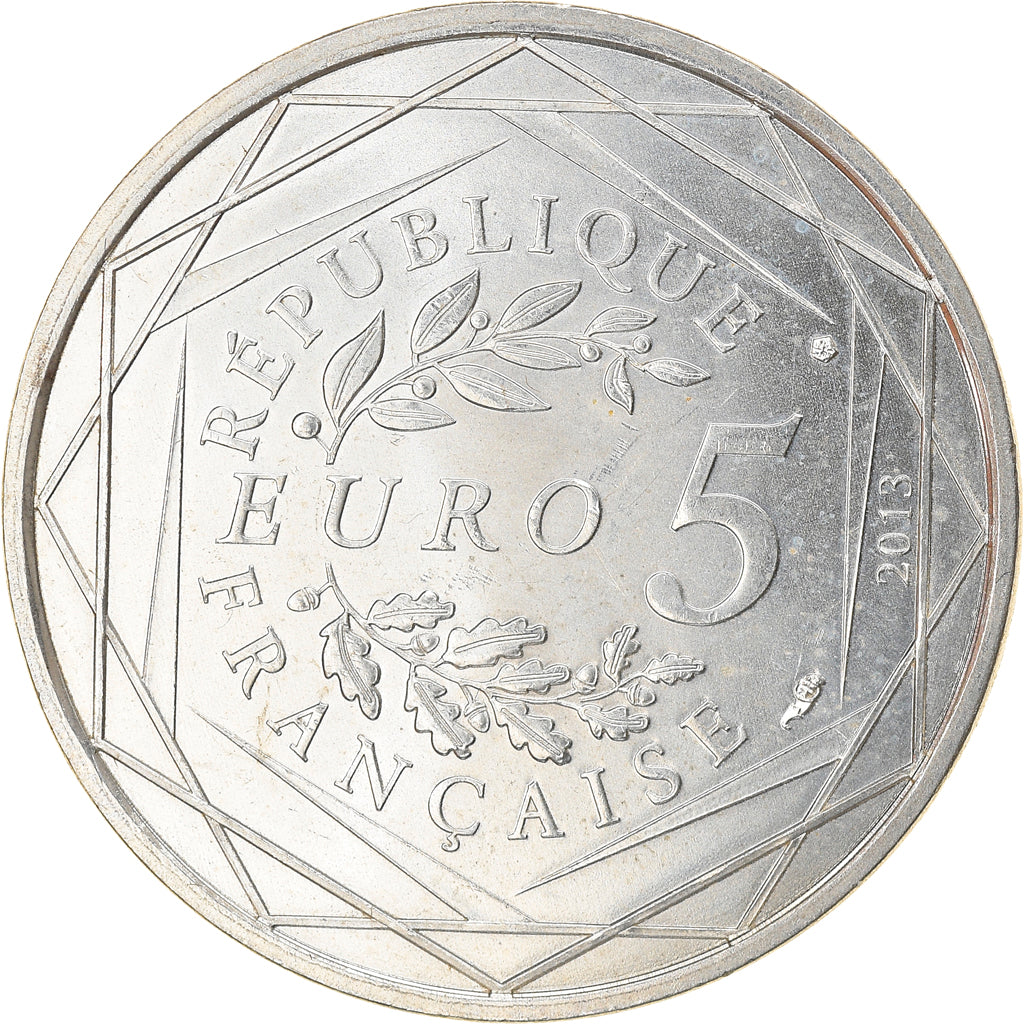 France, 5 Euro, Egalité, 2013, MS(64), Silver