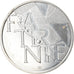 France, 5 Euro, Fraternité, 2013, MS(64), Silver