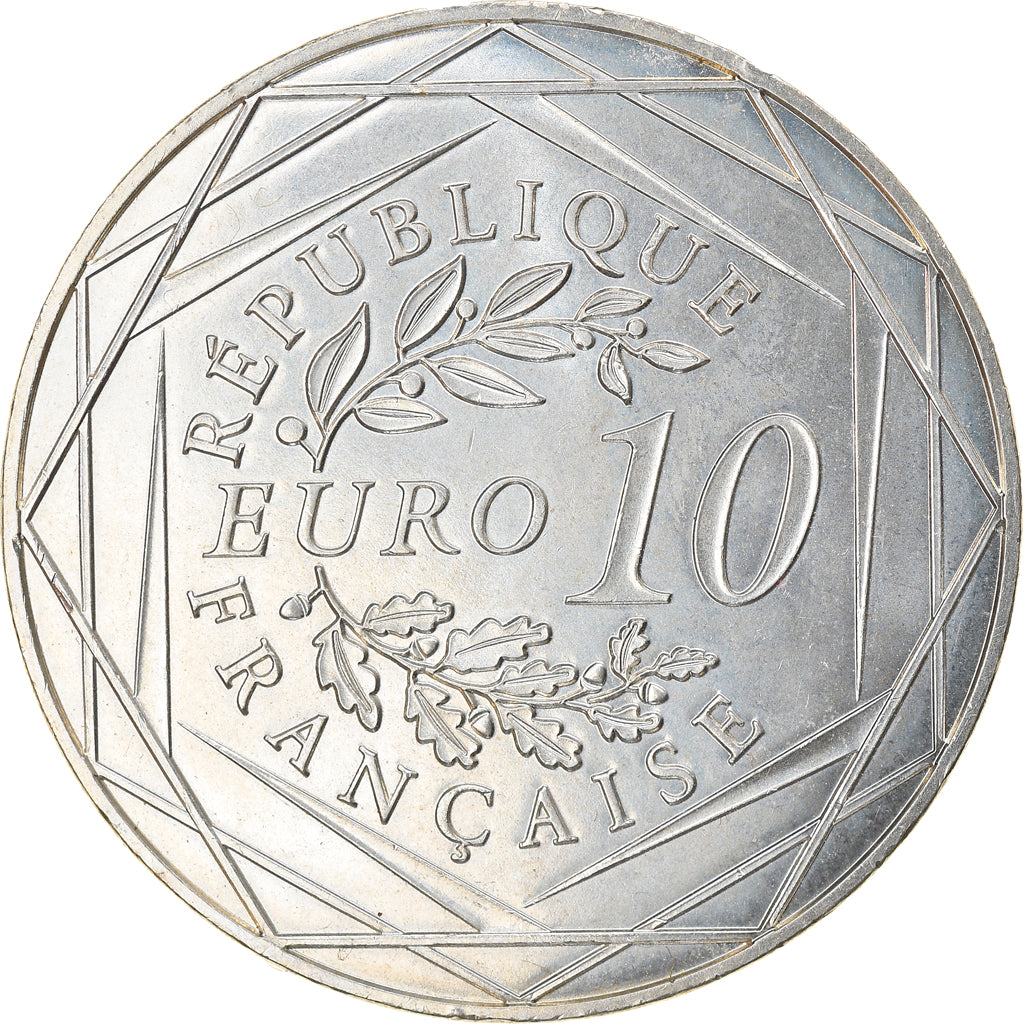 France, 10 Euro, Centenaire de l'Armistice, 2018, MS(64), Silver