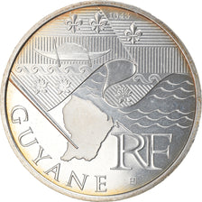 France, 10 Euro, Guyane, 2010, Paris, MS(64), Silver, KM:1654