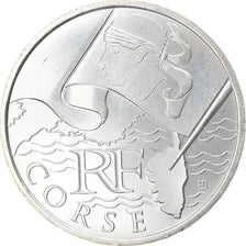 France, 10 Euro, Corse, 2010, Paris, MS(64), Silver, KM:1658