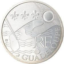 France, 10 Euro, Guadeloupe, 2010, Paris, MS(64), Silver, KM:1655
