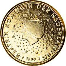 Netherlands, 1 Centime, Reine Beatrix, 1999, golden, MS(63), Silver Plated