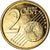 Netherlands, 2 Centimes, Reine Beatrix, 1999, golden, MS(63), Silver Plated