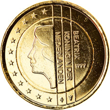 Netherlands, 1 Euro, Reine Beatrix, 1999, golden, MS(63), Bi-Metallic