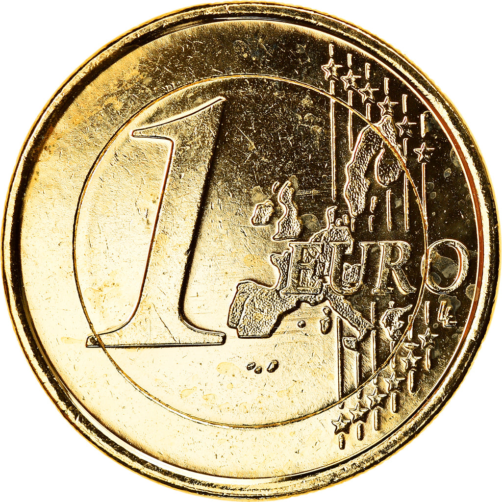 Netherlands, 1 Euro, Reine Beatrix, 1999, golden, MS(63), Bi-Metallic