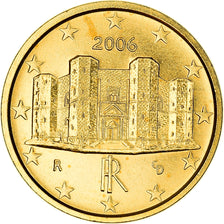 Italy, 1 Centime, Castel del Monte, 2006, golden, MS(63), Copper Plated Steel