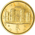 Italy, 1 Centime, Castel del Monte, 2006, golden, MS(63), Copper Plated Steel