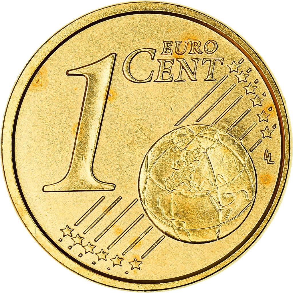 Italy, 1 Centime, Castel del Monte, 2006, golden, MS(63), Copper Plated Steel