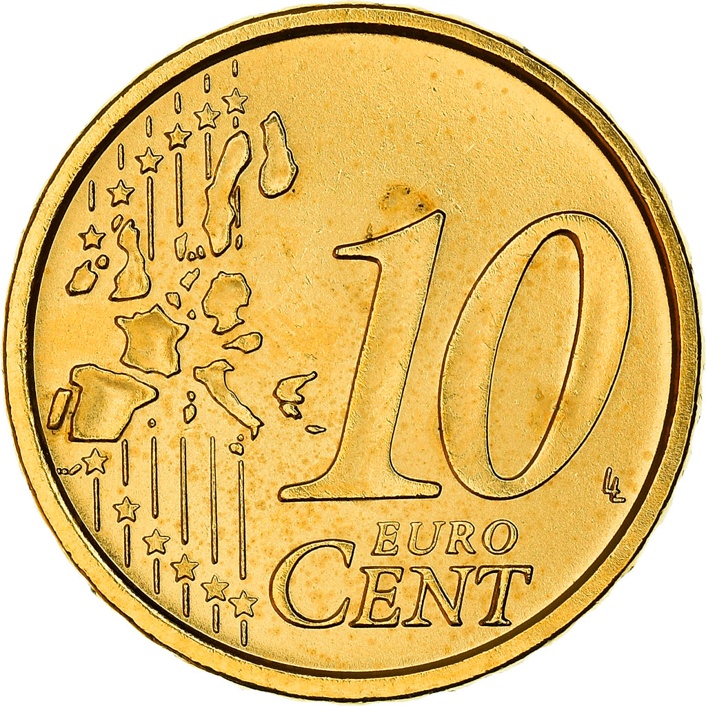 Italie, 10 Centimes, Birth of Venus, 2006, golden, SPL, Or nordique