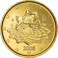 Italy, 50 Centimes, Equestrian Statue of Marcus Aurelius, 2006, golden, MS(63)
