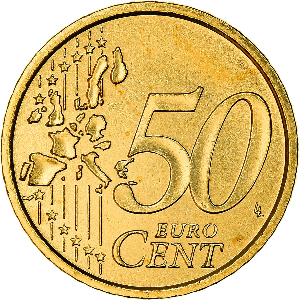 Italy, 50 Centimes, Equestrian Statue of Marcus Aurelius, 2006, golden, MS(63)