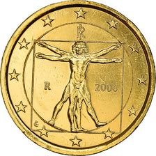Italy, 1 Euro, Vitruvian Man, 2006, golden, MS(63), Bi-Metallic