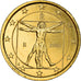 Italy, 1 Euro, Vitruvian Man, 2006, golden, MS(63), Bi-Metallic