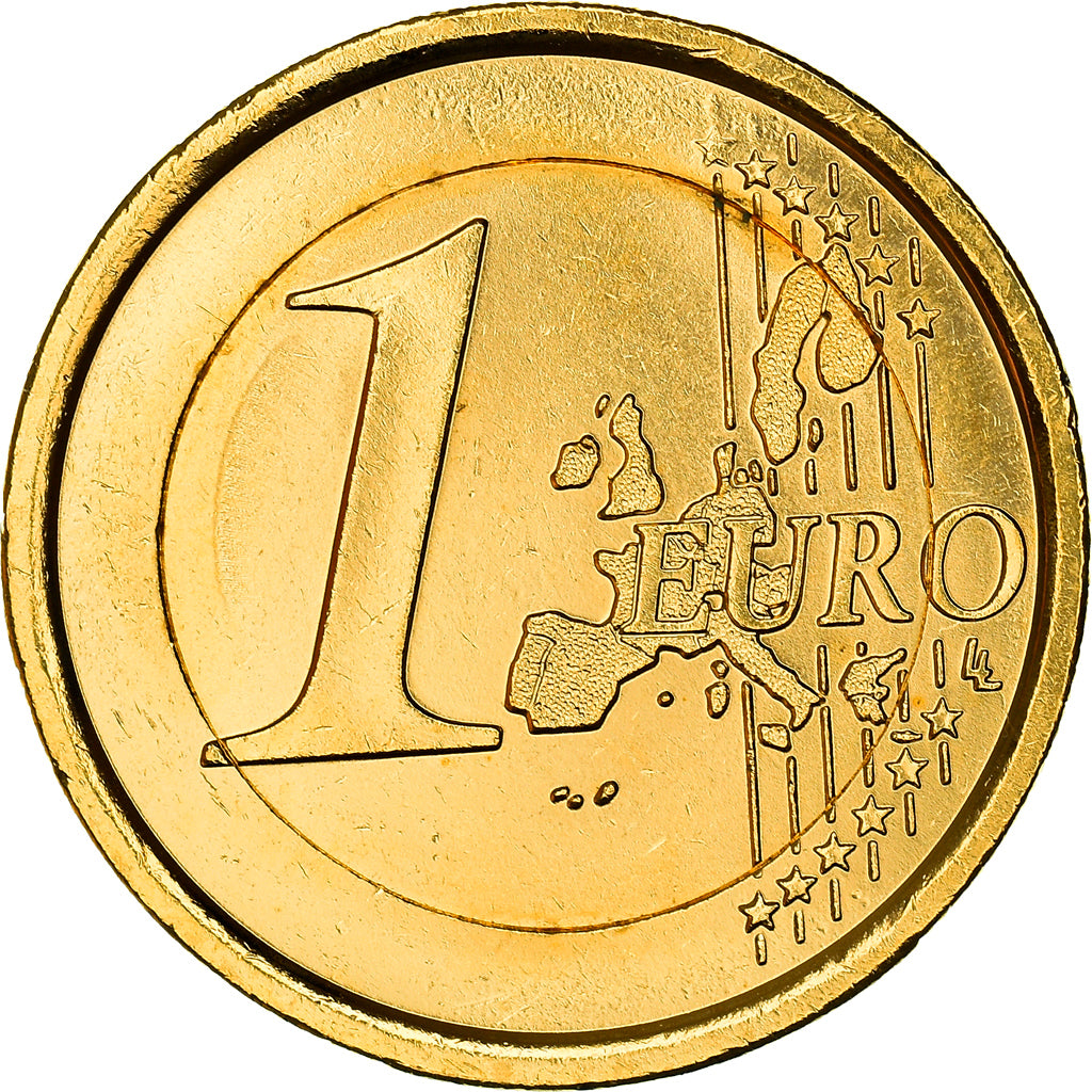 Italy, 1 Euro, Vitruvian Man, 2006, golden, MS(63), Bi-Metallic