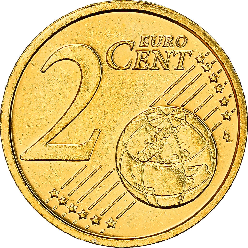 Irlanda, 2 Centimes, Celtic harp, 2009, golden, SPL, Acciaio placcato rame