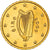 Ireland, 10 Centimes, Celtic harp, 2009, golden, MS(63), Nordic gold