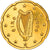 Irlandia, 20 Centimes, Celtic harp, 2009, golden, MS(63), Nordic gold