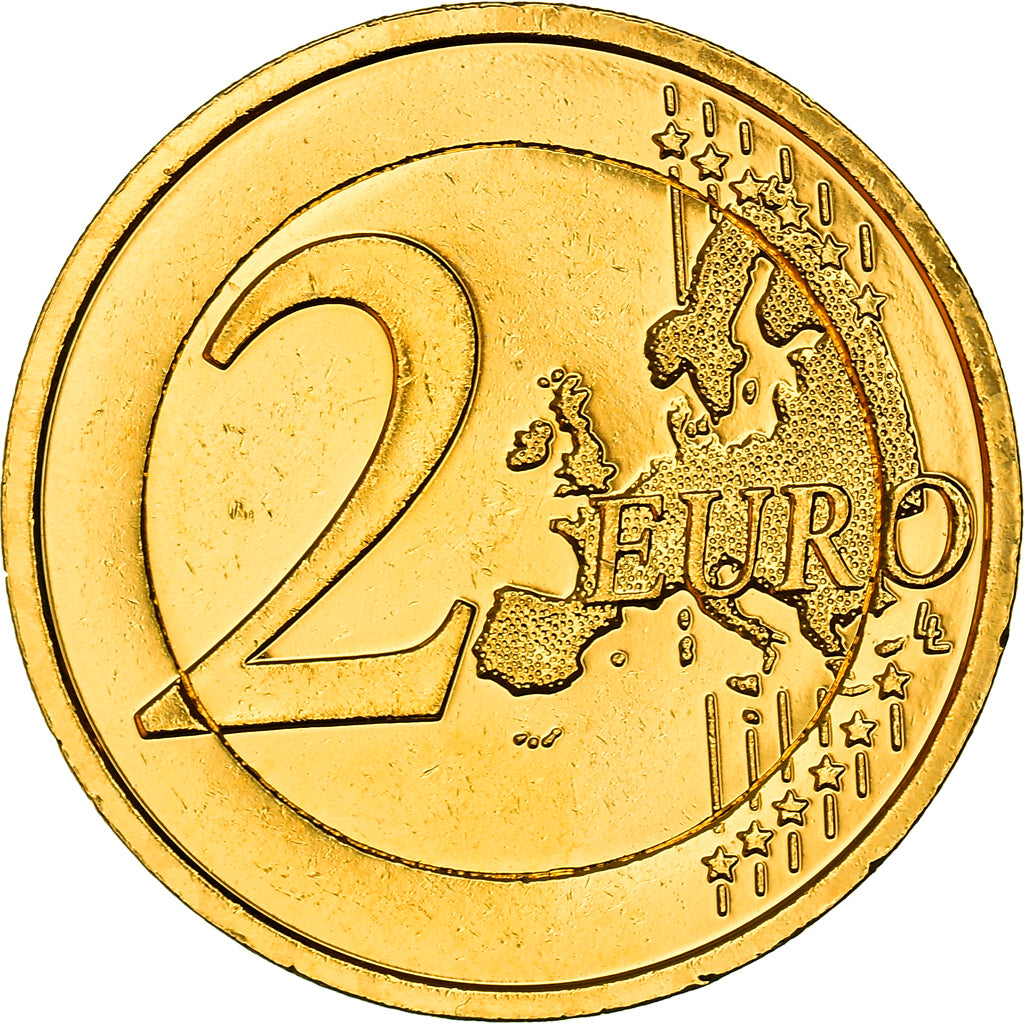 Ierland, 2 Euro, Celtic harp, 2009, golden, UNC-, Bi-Metallic