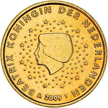 Netherlands, 1 Centime, Reine Beatrix, 2009, golden, MS(63), Silver Plated