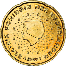 Netherlands, 20 Centimes, Reine Beatrix, 2009, golden, MS(63), Nordic gold