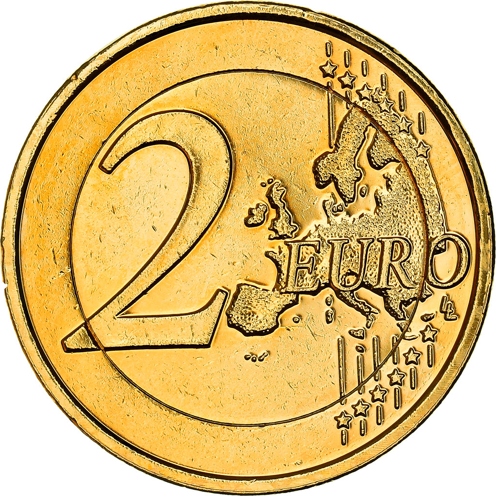 Netherlands, 2 Euro, Reine Beatrix, 2009, golden, MS(63), Bi-Metallic