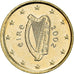 Ireland, 1 Centime, Celtic harp, 2002, golden, MS(63), Copper Plated Steel