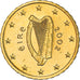 Ireland, 10 Centimes, Celtic harp, 2002, golden, MS(63), Nordic gold