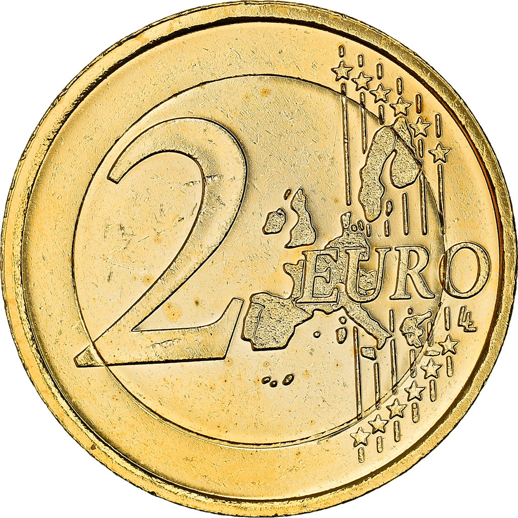 Ireland, 2 Euro, Celtic harp, 2002, golden, SPL, Bi-Metallic