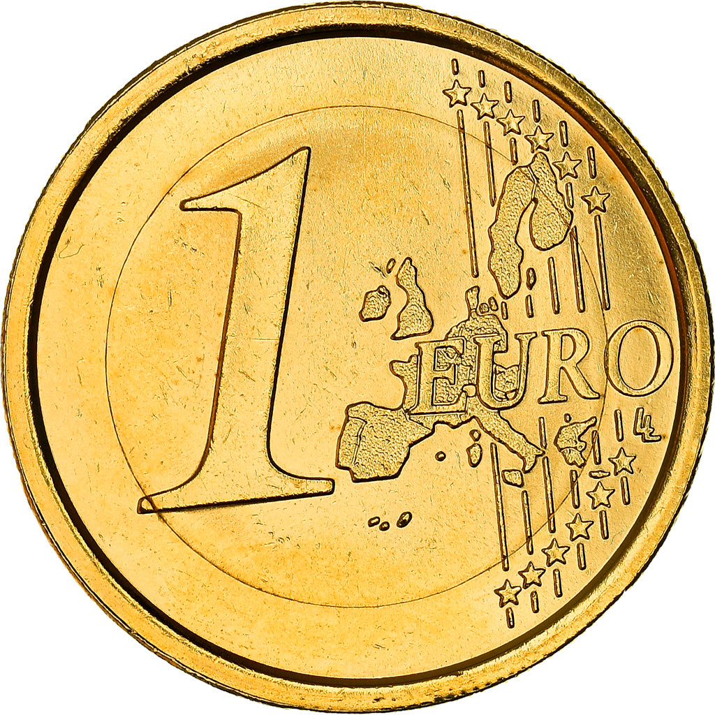 Italy, 1 Euro, Vitruvian Man, 2006, golden, MS(63), Bi-Metallic