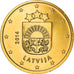 Łotwa, 5 Centimes, small coat of arms of the Republic, 2014, golden, MS(63)