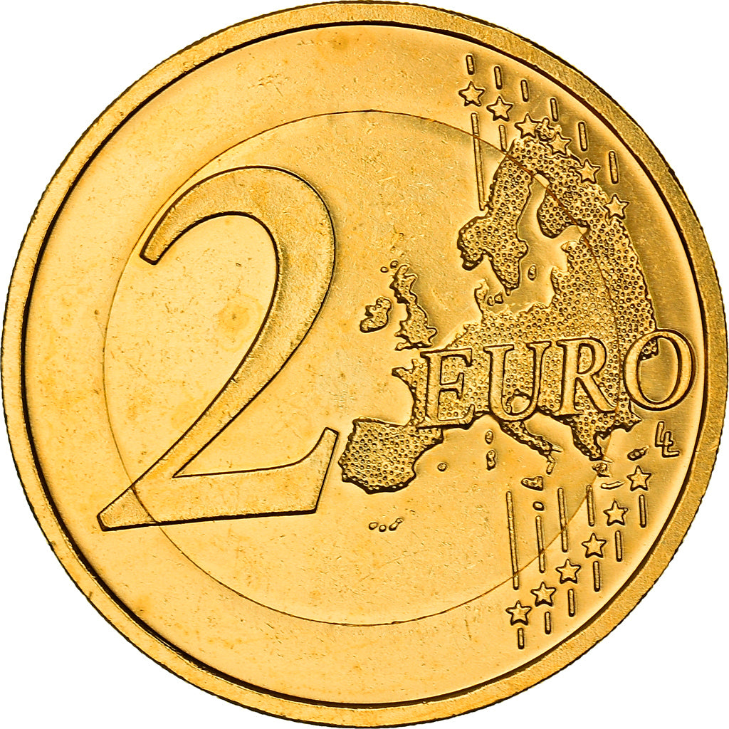 Latvia, 2 Euro, Latvian folk-maid, 2014, golden, MS(63), Nordic gold