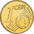 Letónia, 1 Centime, small coat of arms of the Republic, 2014, golden, MS(63)