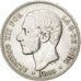Spagna, Alfonso XII, 5 Pesetas, 1885, MB+, Argento, KM:688