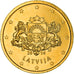 Letland, 50 Centimes, large coat of arms of the Republic, 2014, golden, UNC-