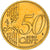Łotwa, 50 Centimes, large coat of arms of the Republic, 2014, golden, MS(63)