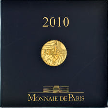 France, 100 Euro, Semeuse, 2010, Paris, FDC, MS(65-70), Gold, KM:1536