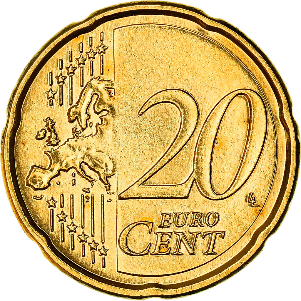 Slovakia, 20 Euro Cent, Bratislava Castle, 2009, golden, MS(63), Nordic gold
