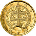 Slovakia, 1 Euro, the Double Cross on Three Hills, 2009, golden, MS(63)