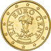 Áustria, 1 Cent, A gentian, 2002, golden, MS(63), Aço Cromado a Cobre