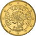 Austria, 5 Euro Cent, Alpine primroses, 2002, golden, MS(63), Copper Plated