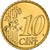 Austria, 10 Euro Cent, St. Stephen's Cathedral, 2002, golden, SPL, Nordic gold