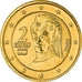 Autriche, 2 Euro, Bust of Bertha von Suttner, 2002, golden, SPL, Bi-Metallic