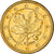 Niemcy, 1 Cent, An oak twig, 2003, golden, MS(63), Miedź platerowana stalą
